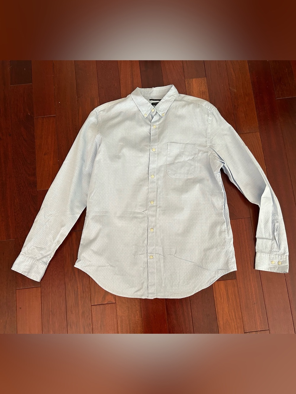 Banana Republic Men's Camden Fit Light Blue Button-Down Oxford Shirt Business